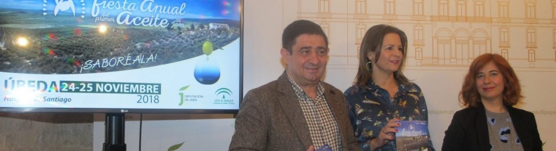 La V Fiesta Anual del Primer Aceite Jaén, que contará con casi un centenar de actividades, reunirá a 82 marcas de aceites tempranos en Úbeda La V Fiesta Anual del Primer Aceite Jaén, que contará con casi un centenar de actividades, reunirá a 82 marcas de aceites tempranos en Úbeda