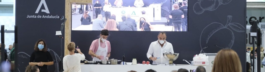 La Junta muestra la excelencia de la gastronomía andaluza en Salón Gourmets con el showcooking «Producto andaluz estrella con chef Estrella» La Junta muestra la excelencia de la gastronomía andaluza en Salón Gourmets con el showcooking «Producto andaluz estrella con chef Estrella»