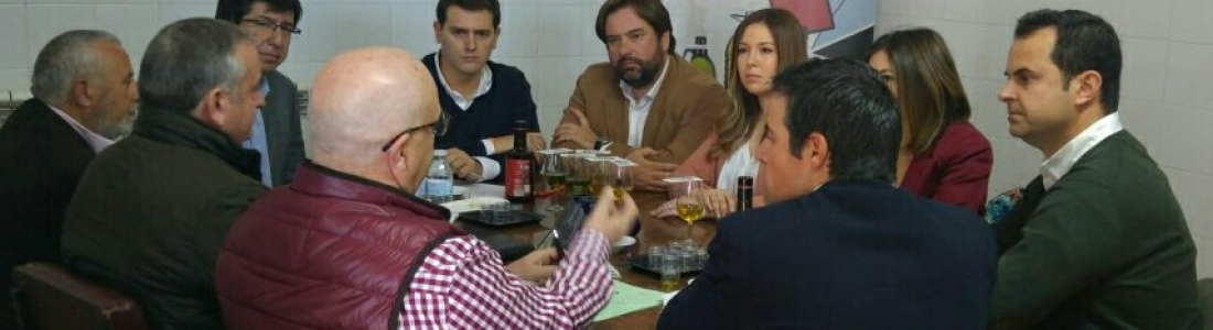 Reunión del presidente de Ciudadanos para analizar la situación del sector oleícola Reunión del presidente de Ciudadanos para analizar la situación del sector oleícola